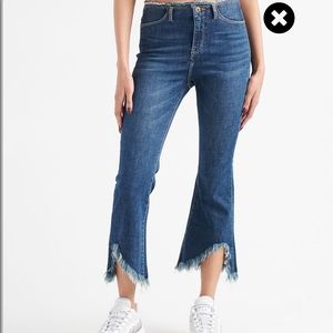 Funky Soul Raw Waist Dark Blue Jeans